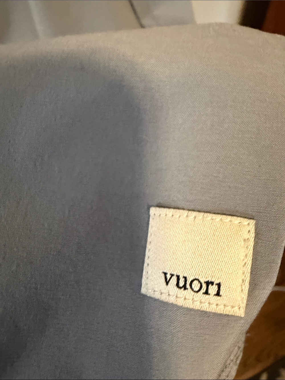 Vuori Grey Tank Top with White Label